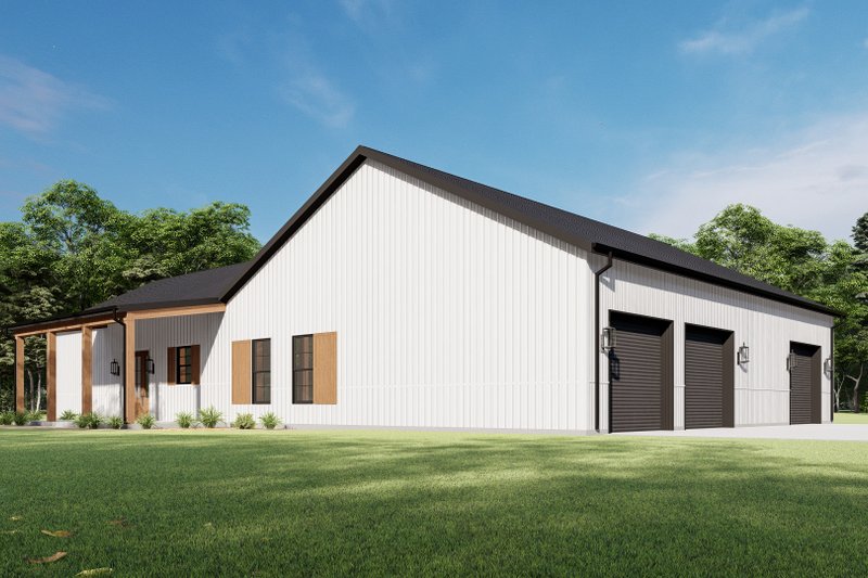 Home Plan - Exterior - Other Elevation 5 for Barndominium House Plan #1092-70 - 3 bed, 2 bath