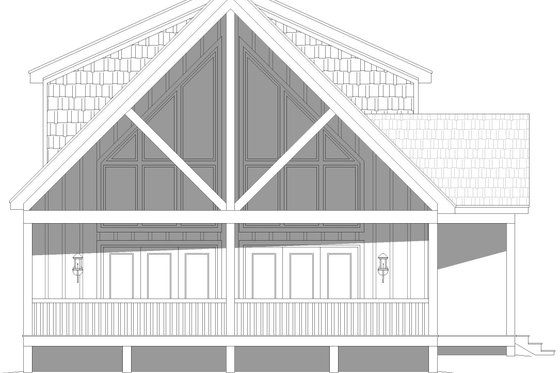 Exterior - Other Elevation 1 for Cabin House Plan #932-604 - 3 bed, 2.5 bath