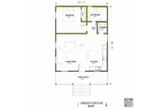 Modern Style House Plan - 1 Beds 1 Baths 1000 Sq/Ft Plan #1106-5 