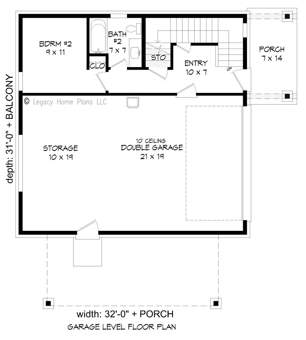Contemporary Style House Plan 2 Beds 2 Baths 1359 Sq Ft Plan 932 339 Houseplans Com