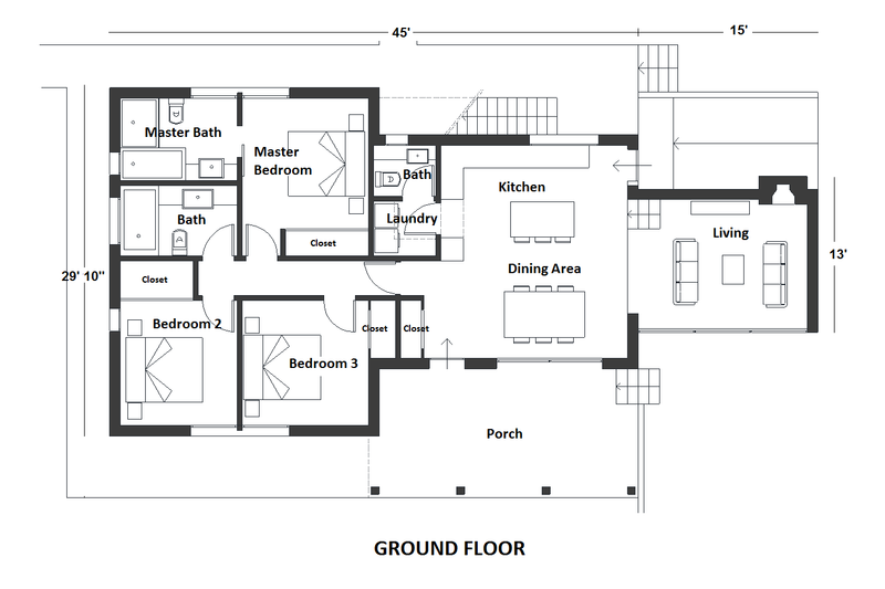 Dream House Plan - Floor Plan - Main Floor for Contemporary House Plan #542-20 - 5 bed, 5 bath