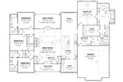 European Style House Plan - 4 Beds 3.5 Baths 2854 Sq/Ft Plan #1096-64 