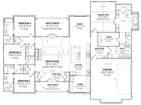 European Floor Plan - Main Floor Plan #1096-64