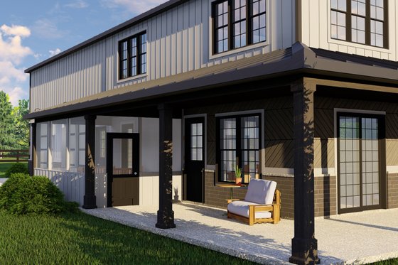 Exterior - Other Elevation 2 for Barndominium House Plan #1064-207 - 3 bed, 3.5 bath