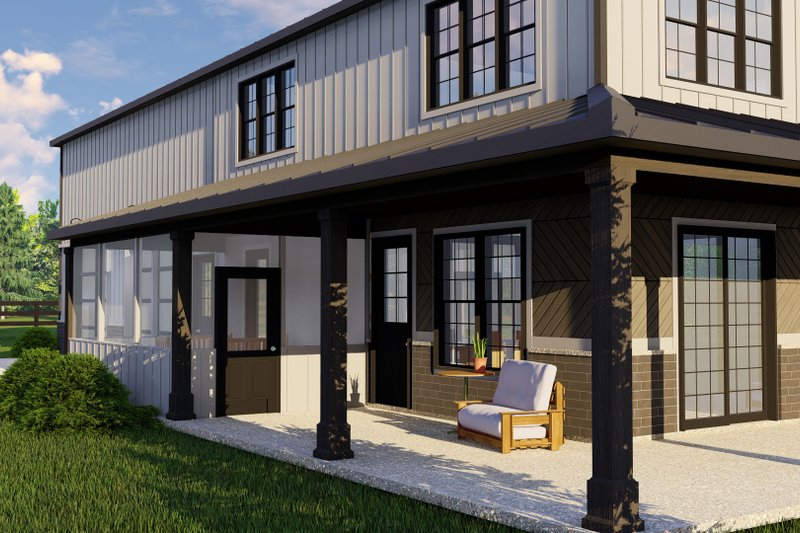 House Blueprint - Exterior - Other Elevation 2 for Barndominium House Plan #1064-207 - 3 bed, 3.5 bath