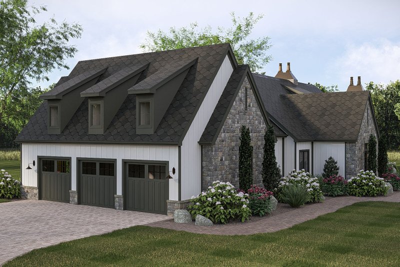 Home Plan - Exterior - Other Elevation 2 for Cottage House Plan #455-799 - 4 bed, 4 bath
