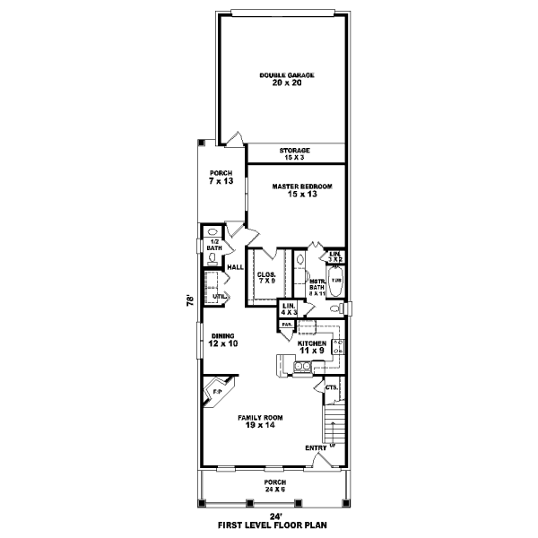Traditional Floor Plan - Main Floor Plan #81-13615
