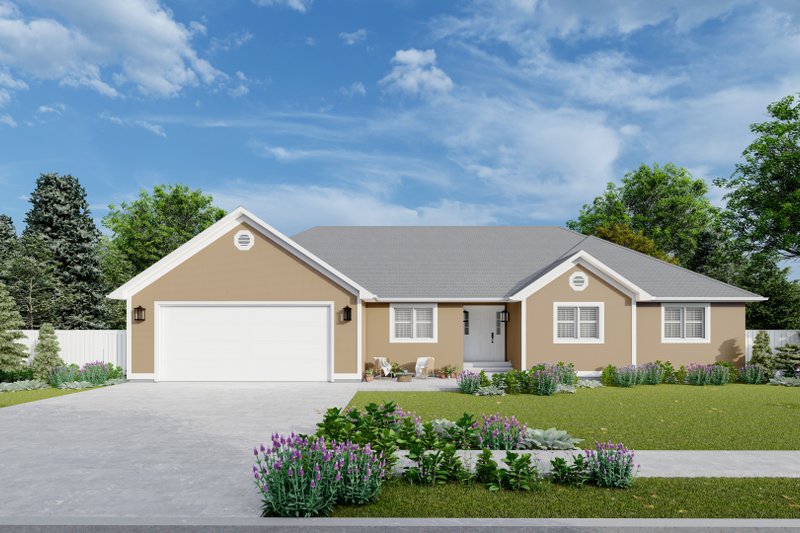Home Plan - Ranch Exterior - Front Elevation Plan #1060-35