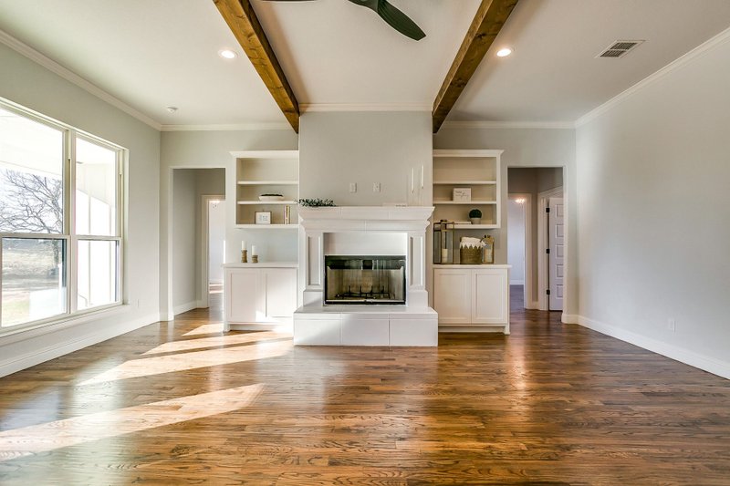 Architectural House Design - Interior - Family Room 1 for Farmhouse House Plan #430-215 - 4 bed, 3 bath