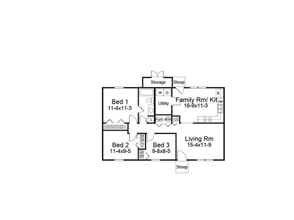 Ranch Floor Plan - Other Floor Plan #57-465
