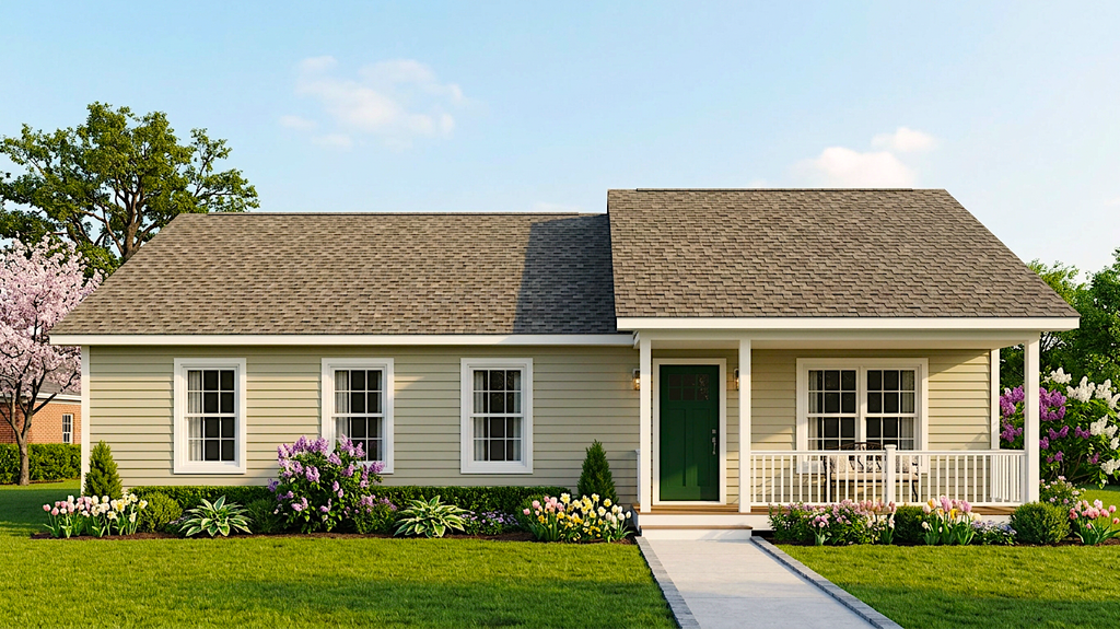 Exterior - Front Elevation 2 for Contemporary House Plan #30-249 - 3 bed, 2 bath