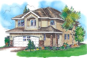 Traditional Exterior - Front Elevation Plan #18-4254