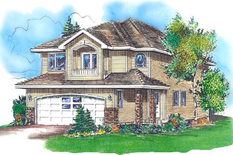 Traditional Style House Plan - 3 Beds 3 Baths 1557 Sq/Ft Plan #18-4254