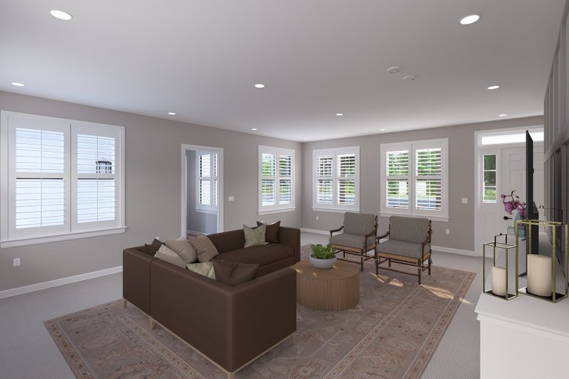House Blueprint - Interior - Family Room 2 for Farmhouse House Plan #1060-489 - 3 bed, 2.5 bath
