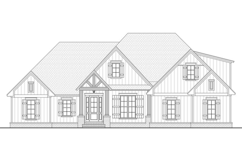 House Plan Design - Exterior - Front Elevation 3 for Farmhouse House Plan #430-195 - 3 bed, 2.5 bath