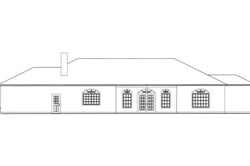 Home Plan - Exterior - Rear Elevation for Traditional House Plan #437-30 - 3 bed, 2 bath