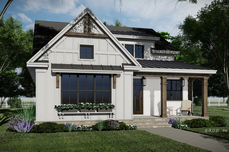 Dream House Plan - Exterior - Front Elevation 4 for Farmhouse House Plan #51-1251 - 3 bed, 3.5 bath