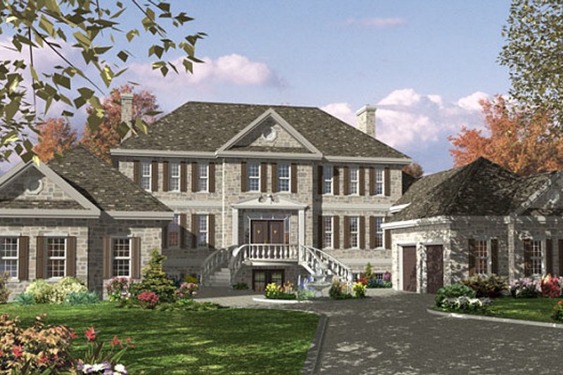 Colonial Style House Plan - 3 Beds 2.5 Baths 3570 Sq/Ft Plan #138-332