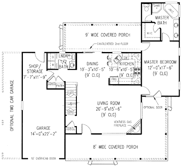 Country Floor Plan - Main Floor Plan #11-201