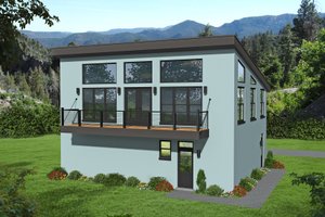 Contemporary Exterior - Front Elevation Plan #932-149