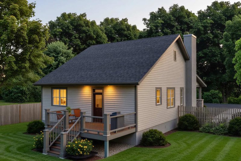 Home Plan - Exterior - Front Elevation 4 for Bungalow House Plan #79-269 - 3 bed, 2 bath