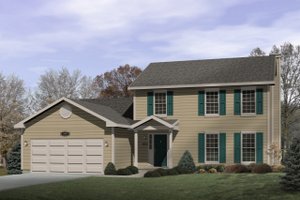 Traditional Exterior - Front Elevation Plan #22-205