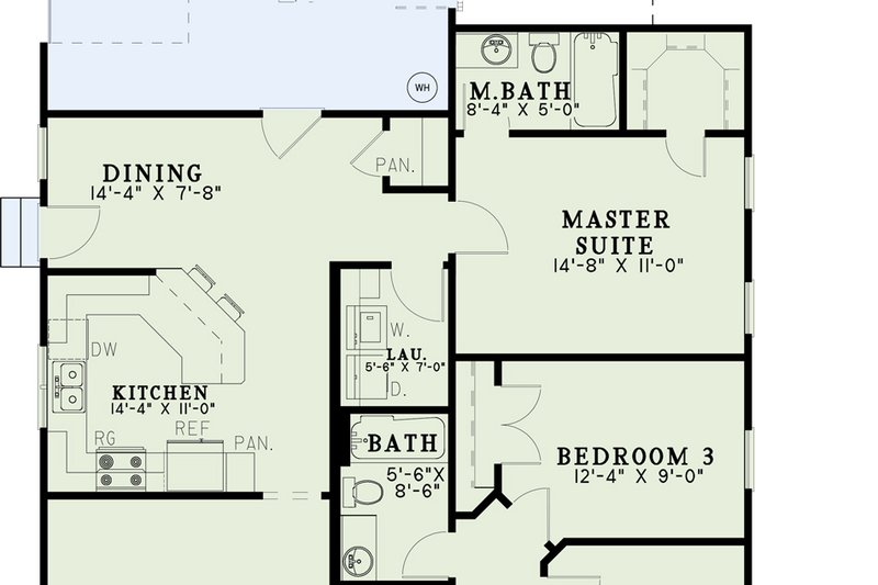 Dream House Plan - Exterior - Front Elevation 3 for Country House Plan #17-2907 - 3 bed, 2 bath