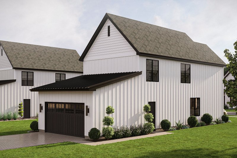 Architectural House Design - Exterior - Other Elevation 3 for Farmhouse House Plan #455-730 - 3 bed, 2.5 bath