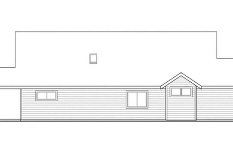 Architectural House Design - Exterior - Other Elevation for Craftsman House Plan #124-866 - 3 bed, 2 bath