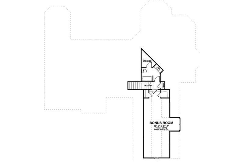 Dream House Plan - Traditional style house plan, bonus level floor plan