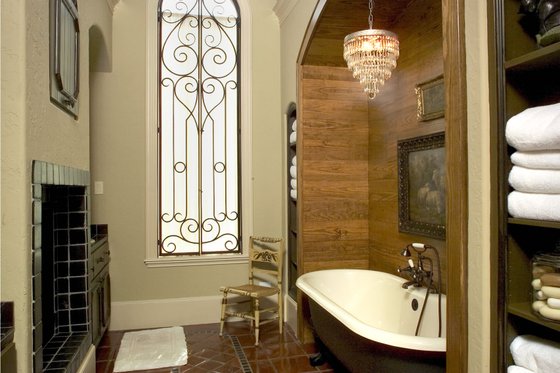 Interior - Master Bathroom for Mediterranean House Plan #20-2166 - 5 bed, 6 bath
