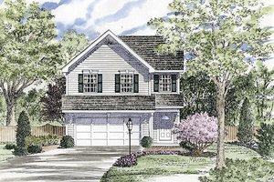 Country Exterior - Front Elevation Plan #316-125