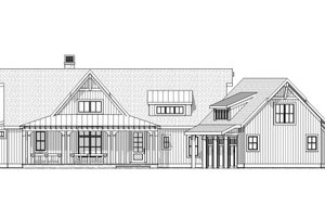 Exterior - Front Elevation 1 for Country House Plan #901-17 - 4 bed, 3.5 bath
