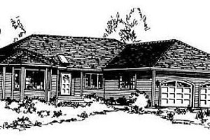Traditional Exterior - Front Elevation Plan #18-104