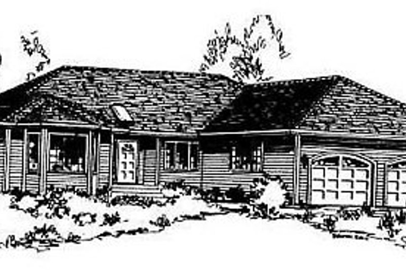 House Blueprint - Traditional Exterior - Front Elevation Plan #18-104