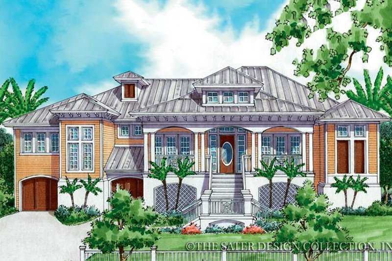 Architectural House Design - Country Exterior - Front Elevation Plan #930-173