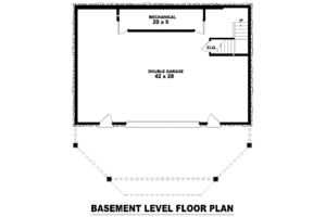 Floor Plan - Lower Floor for Country House Plan #81-13799 - 3 bed, 3 bath
