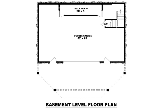 Floor Plan - Lower Floor for Country House Plan #81-13799 - 3 bed, 3 bath