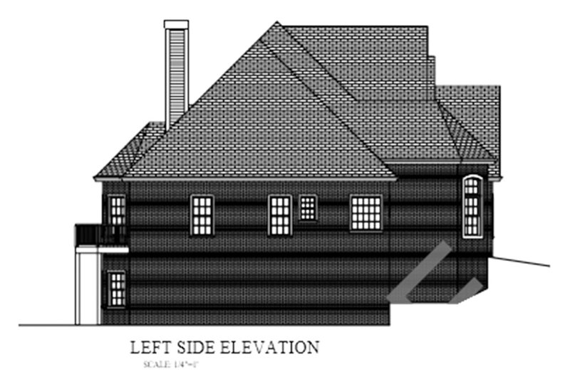 Home Plan - Left Side Elevation