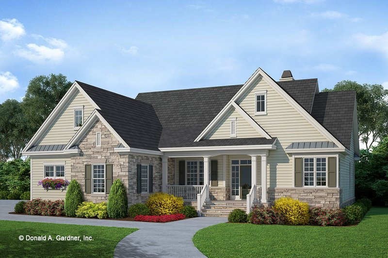 Home Plan - Country Exterior - Front Elevation Plan #929-534