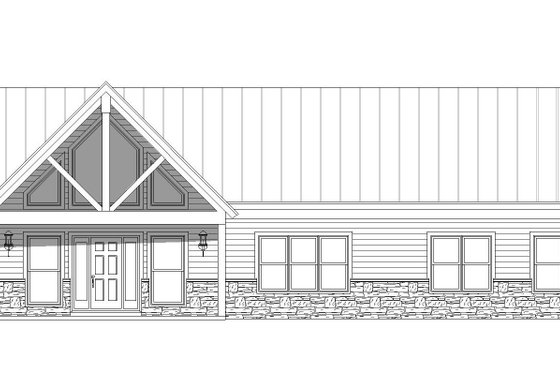 Exterior - Front Elevation 3 for Country House Plan #932-492 - 2 bed, 2 bath