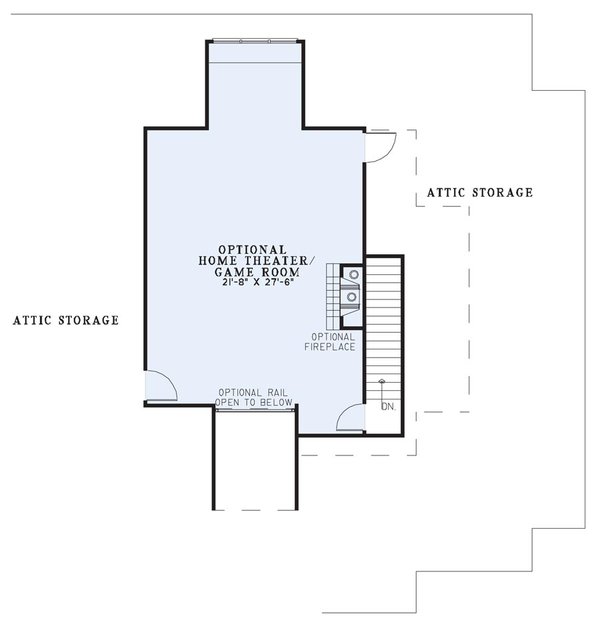 Home Plan - Traditional Floor Plan - Upper Floor Plan #17-3265