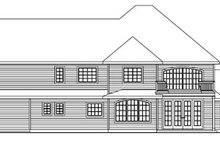 Dream House Plan - European Exterior - Rear Elevation Plan #124-735