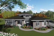 Modern Style House Plan - 4 Beds 3.5 Baths 3094 Sq/Ft Plan #70-1430 