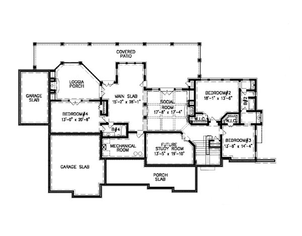 Dream House Plan - Craftsman Floor Plan - Other Floor Plan #54-449