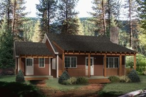 Dream House Plan - Country Exterior - Front Elevation Plan #22-128