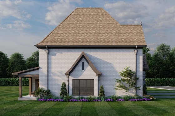 Exterior - Other Elevation 4 for European House Plan #17-2525 - 2 bed, 2.5 bath