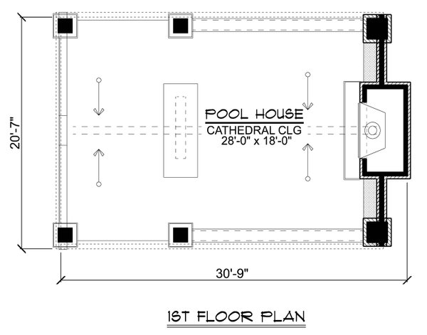 Contemporary Floor Plan - Main Floor Plan #1064-333