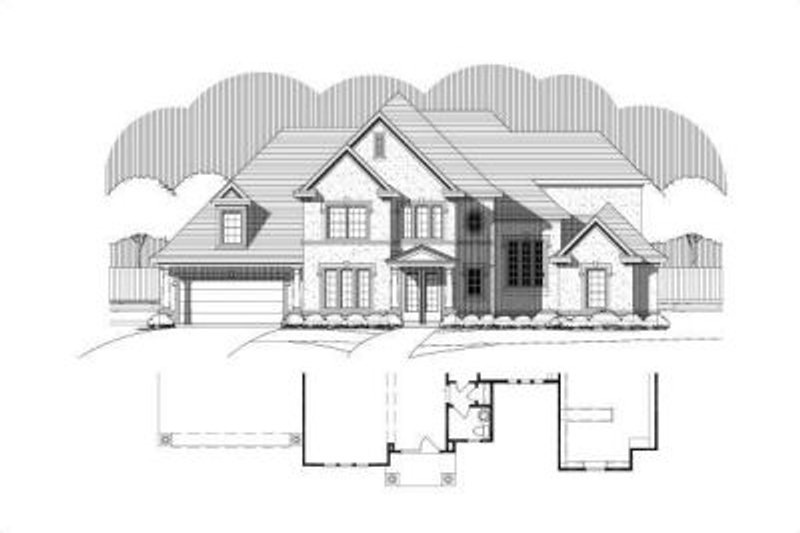 Traditional Style House Plan - 4 Beds 3 Baths 4454 Sq/Ft Plan #411-230