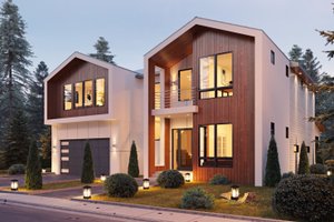 Contemporary Exterior - Front Elevation Plan #1066-173